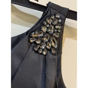 Adrianna Papell Women's Mikado Flounce Gown Black Size 4 Drop‎ Waist thumbnail 6