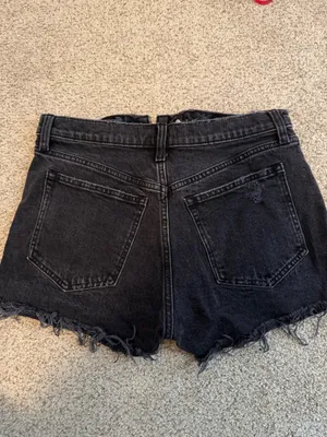 Abercrombie Black Denim Shorts thumbnail 3