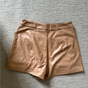 Fancy D Boutique Tan Leather Skort thumbnail 3
