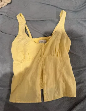 Yellow Hollister Top thumbnail 1
