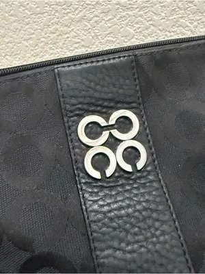 COACH 43771 Julia Outline OP Art Black Jacquard Canvas Small Purse Shoulder Bag thumbnail 12