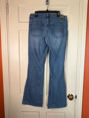 American Eagle Favorite Fit Low Rise Flare Jeans Sz 6 Regular Y2K vintage thumbnail 9