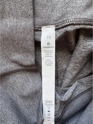 Lululemon Wunder Under High Rise 25” Luxtreme, Heathered Black Size 10 NWT thumbnail 6