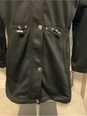 Big Chill Black Hooded Women's Trench Coat thumbnail 3