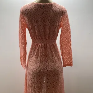 Impulsive Size Large Peach Cover Up Knitted 3 Button Closure Long Sleeve. New thumbnail 5