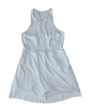Lululemon Perf-ect Your Pace Dress White Size 8 Dress Skort Pickleball Tennis thumbnail 1
