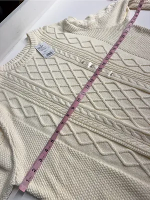 NWT fisherman grandpa sweater knit cotton blend minimalist preppy gift XXL thumbnail 4