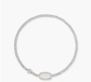 Kendra Scott Bracelet Silver Stretch Grayson Ivory Mother-of-Pearl thumbnail 1