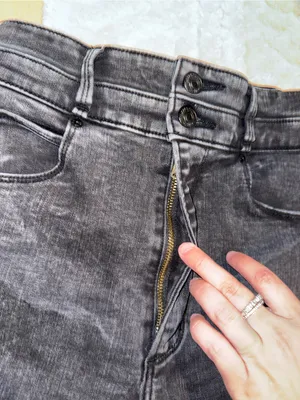 Abercrombie & Fitch Women's Skinny Washed Black Jeans thumbnail 2