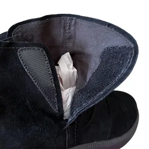 Munro Black Suede Slouchy Ankle Boots Size 6 WW Extra Wide Booties NEW thumbnail 5