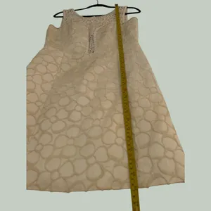 Lilly Pulitzer White Lace Yoke Jacquard‎ Fit Flare Dress Size 6 92494 thumbnail 5