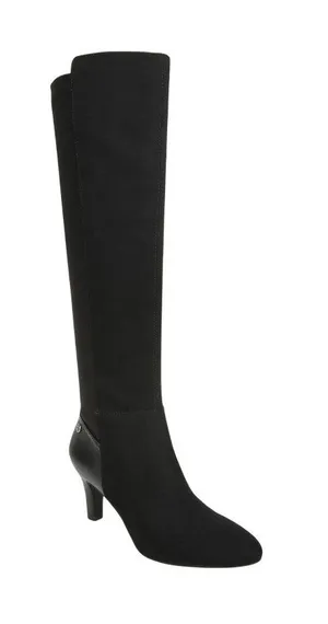 NWT Lifestride Womens Gracie High Heeled Tall Boots G6347M1 Black 8W thumbnail 1