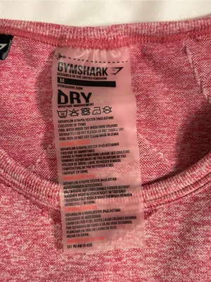 Gymshark Seamless Long Sleeve Crop Top Pink Marl Medium Athletic Workout Shirt thumbnail 2