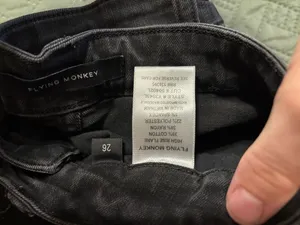 Vervet Flying Monkey Black Flare Jeans thumbnail 2