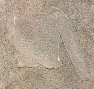 Elegant Sheer Beaded Women's Top thumbnail 1