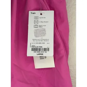 Xersion Running Shorts Large‎ NEW Popular Pink Mid-Rise Quick-Dri Brief Lined thumbnail 4