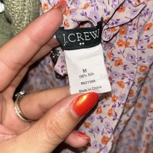 NWOT J Crew Floral Romper - 100% Silk thumbnail 6