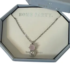 Bomb‎ Party "Create Your Own Happy" Rose Water Opal Necklace Dainty Feminine thumbnail 1