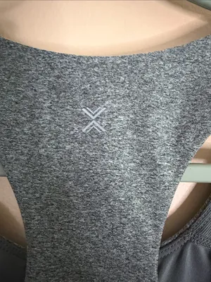 Gray Racerback Sports Bra - Women's Intimates thumbnail 5