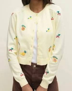 525 America embroidered Patch Sweater cardigan XS thumbnail 1