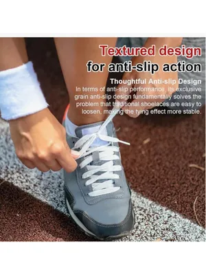 NEW Maple&CA 4 Pairs of Flat Shoelaces Sneakers Athletic Shoes Converse High Top thumbnail 3