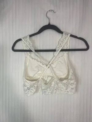 aerie Cream Crochet Lace Bralette thumbnail 5