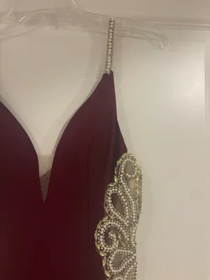 Maroon Dress Red thumbnail 2
