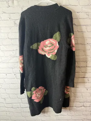 Anthropologie rosette floral cardigan thumbnail 3