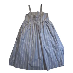 A New Day Plus Size Blue White Stripe Smocked Midi Sundress XXL thumbnail 3