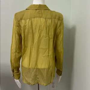 NWT Tuckernuck Chartreuse Natalia Blouse medium thumbnail 8