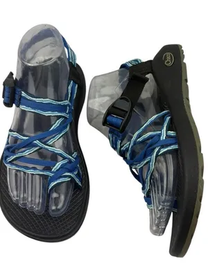 *Chaco Sandal Womens Size 8 Blue Strappy Outdoor Waterproof Hiking Camping Trail thumbnail 2