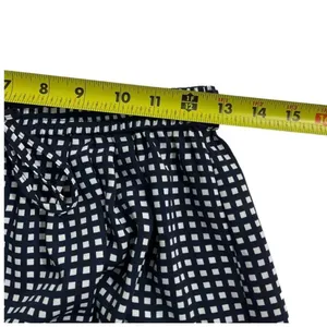 J. Crew Mercantile Blue & White Checked Drawstring Shorts Women's Sz XS | 18-831 thumbnail 6