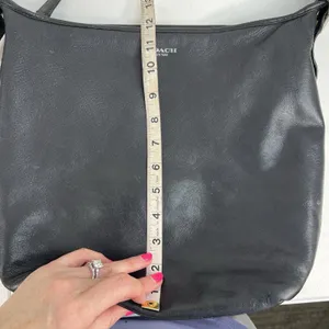 Coach Medium Shoulder Bag Legacy Penny Hobo 19889 Silver Hardware Black Leather thumbnail 16
