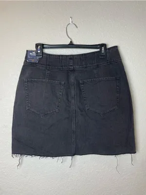 BNWT! Hollister Black High-Rise Button-Front Mini Skirt Size 32 thumbnail 5