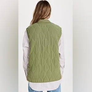 Free People NWT We The Free Billie Quilted Vest Moss‎ Green OB1510076 Women's S thumbnail 7