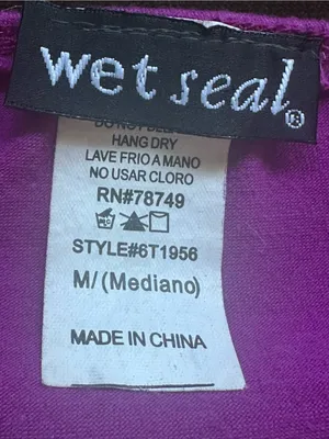 WET SEAL Rich Berry Pink Halter Top V-Neck Floral Lace Tank Top Sz M thumbnail 10