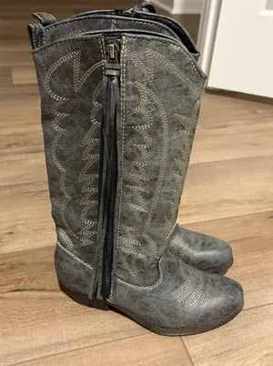 Big buddha Wyatt Cowboy Western‎ Boots Grey Rustic Size 6 thumbnail 1