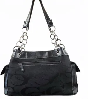The Sak Black and Silver Patchwork Shoulder Bag thumbnail 1