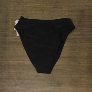 NWT Wild Fable High Leg Cheeky High Waist Bikini Bottom PID-PR227R XS Black thumbnail 3