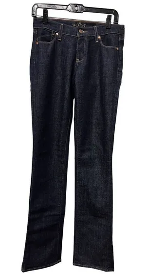 Old Navy The Flirt Jeans Womens Dark Wash Straight Leg Indigo Denim 27x35‎ thumbnail 1