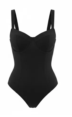 NEW TA3 Lifty Black One Piece Shapewear Swimsuit Large J / K Cup thumbnail 1