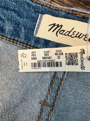 Madewell Perfect Vintage Jean Womens 32 Blue NWT Distressed Denman Wash NC328 thumbnail 5