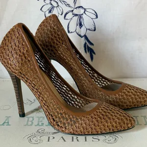 Charles David Brown Woven Heels thumbnail 3