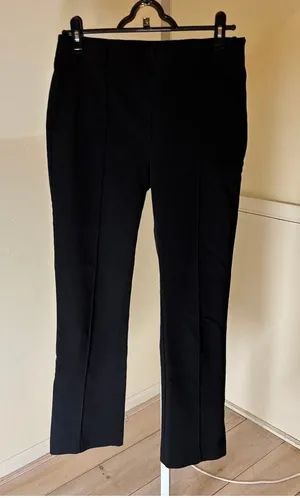 Loft EUC Women's Black Side Zip High Waist Straight Leg Pants Size 6T thumbnail 1