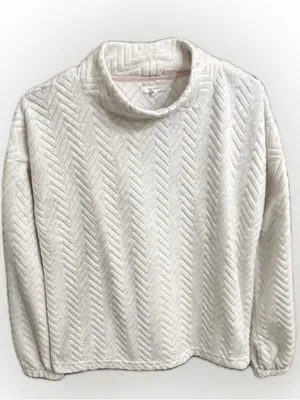 Maurices‎ Quilted Jacket in Soft Pink Trim and Cream Body thumbnail 1