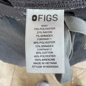 FIGS tactical collection size small heathers grey Jogger scrubs Pants no flaws thumbnail 4