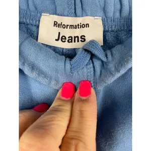 Reformation Jeans Classic Jogger Sweatpants‎ in Parisian Blue Size XS thumbnail 8