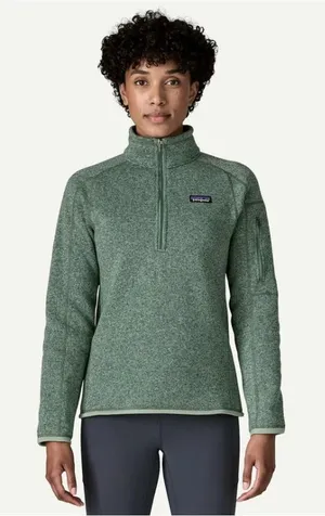 Patagonia Women's Better Sweater 1/4 Zip: Ellwood Green thumbnail 1