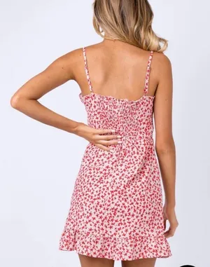 Princess Polly Deniz Mini Dress Blush Size 4 thumbnail 5