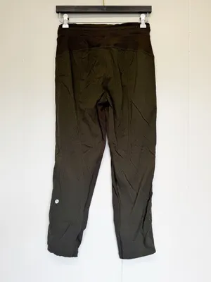 LULULEMON Dance Studio Mid-Rise Cropped Pant Dark Olive Green 4 thumbnail 8